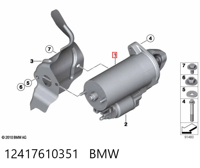 12417610351 BMW Arranque motores