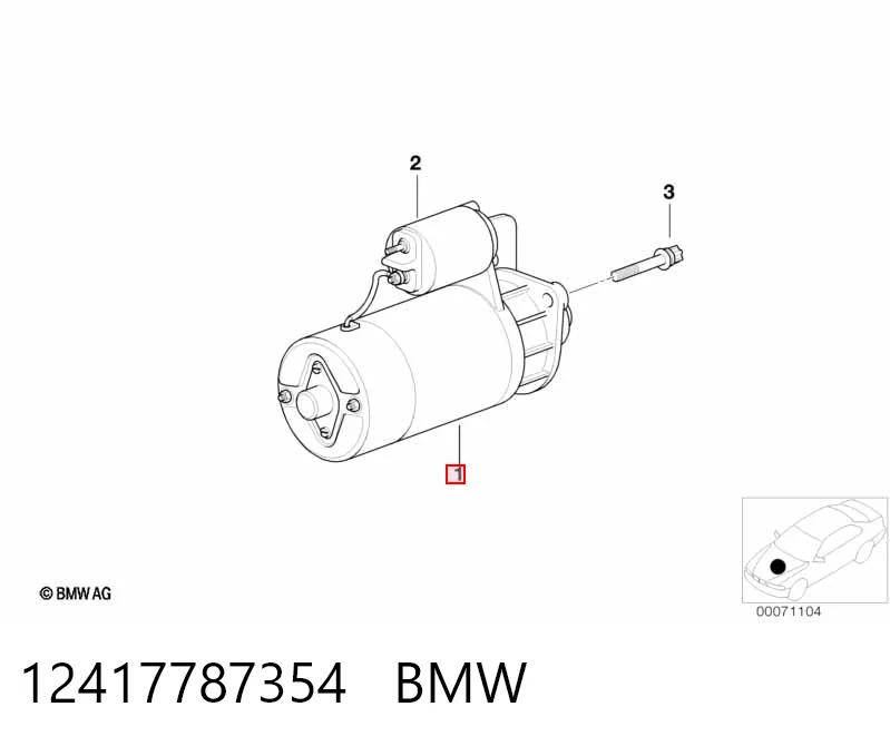 12417787354 BMW Arranque motores