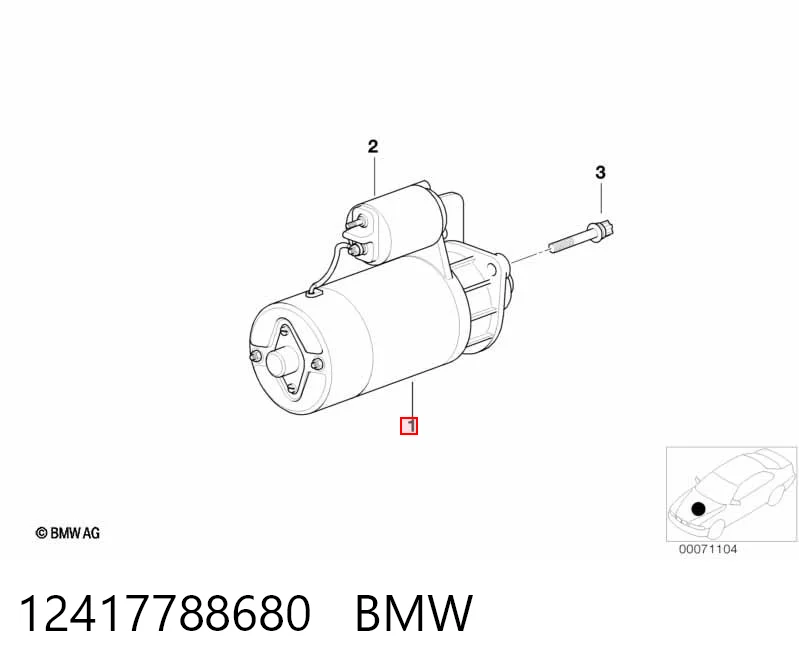 12417788680 BMW Arranque motores