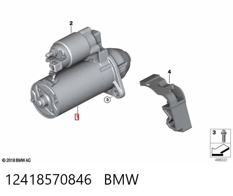 12418570846 BMW Arranque motores