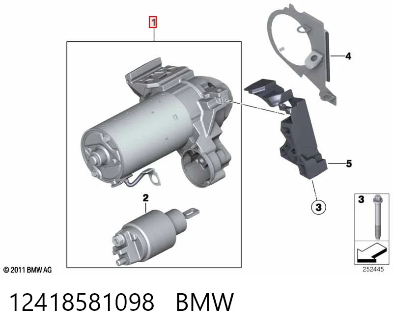 12418581098 BMW Arranque motores
