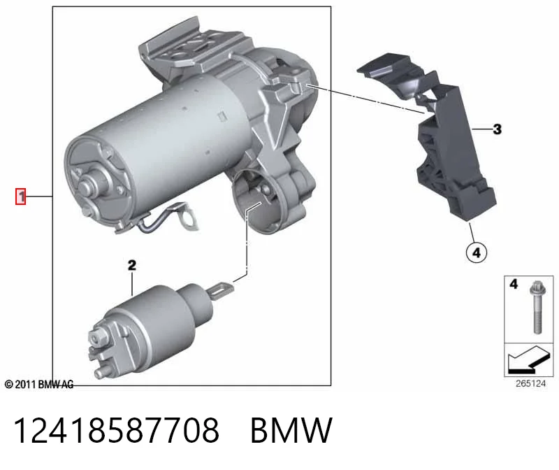 12418587708 BMW Arranque motores