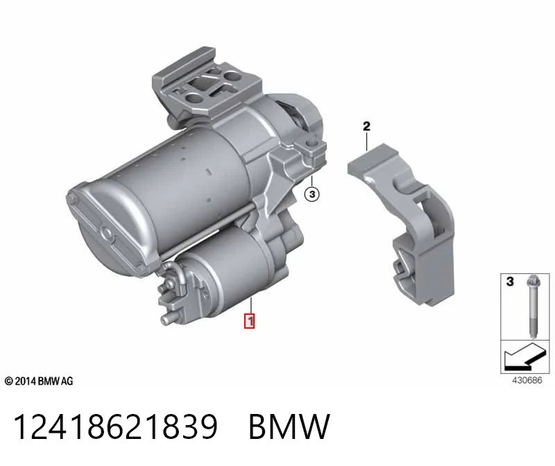 12418621839 BMW Arranque motores