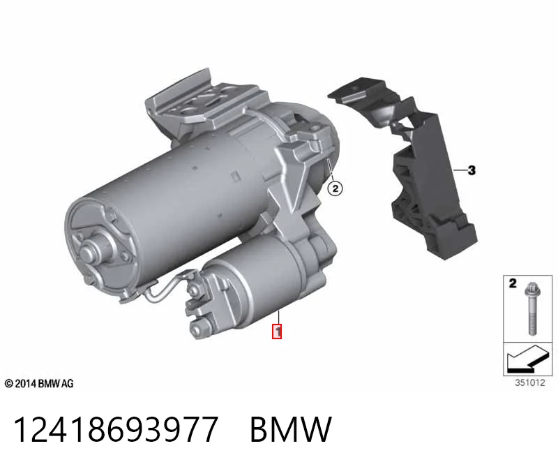 12418693977 BMW Arranque motores