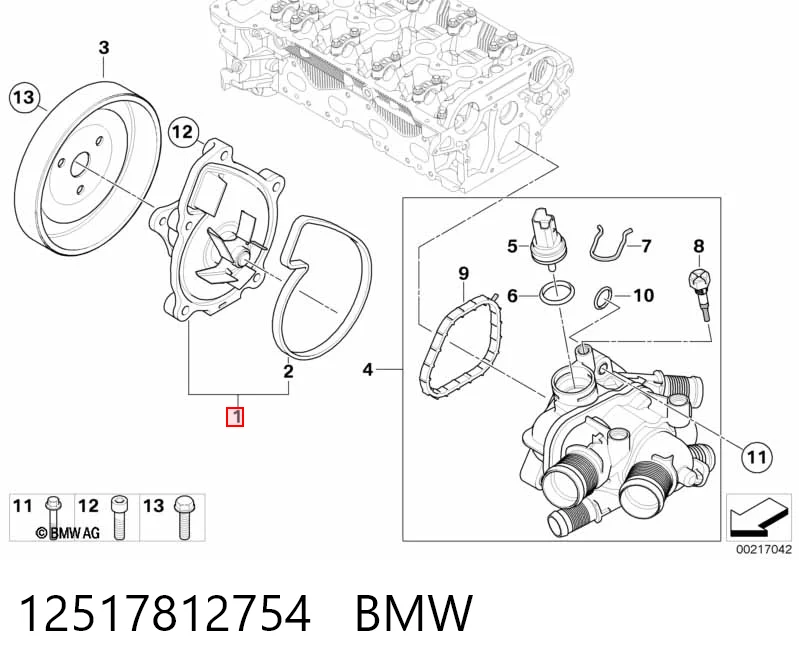 Comprar Bomba de agua BMW 1  F20 a bajo precio