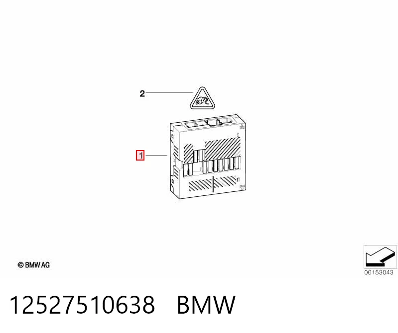 12527510638 BMW Módulo de confort