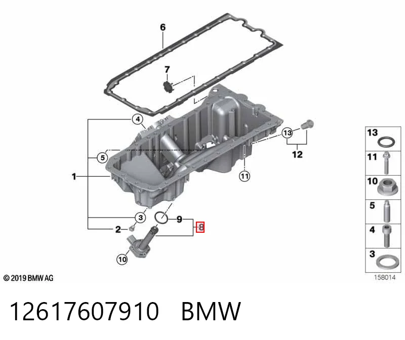 12617607910 BMW Sensor de nivel de aceite