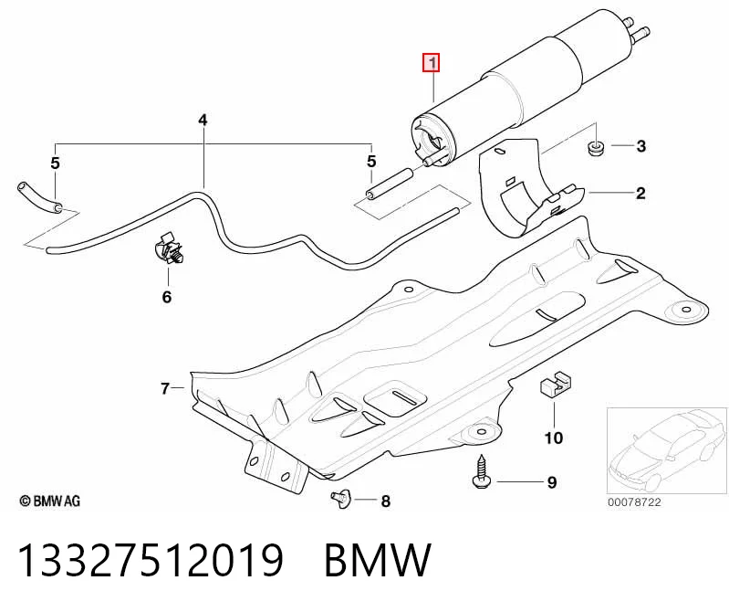 13327512019 BMW Filtro de gasolina