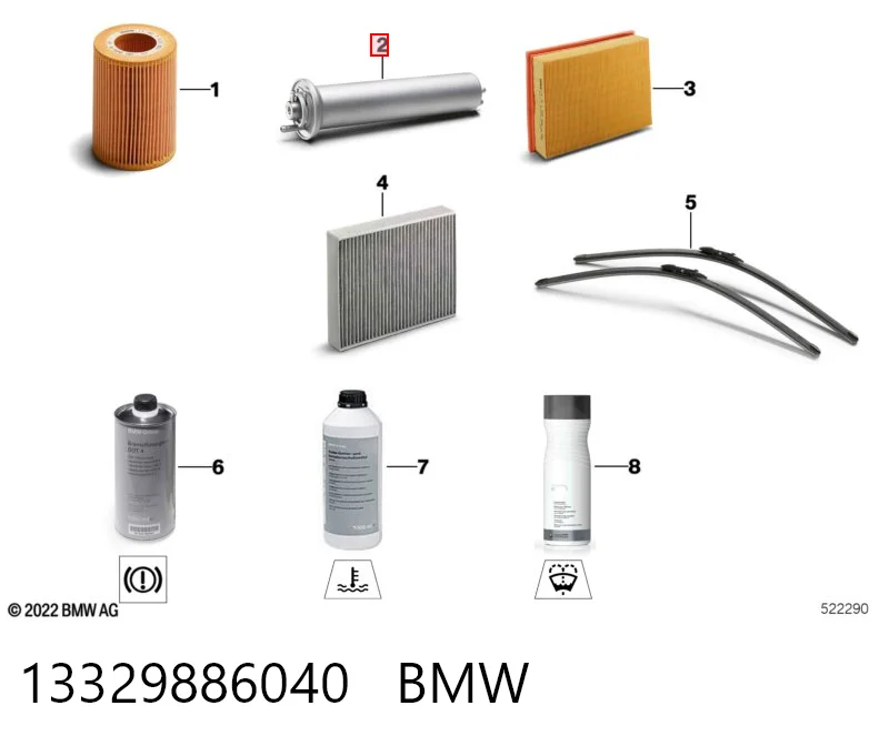 13329886040 BMW Filtro de gasolina
