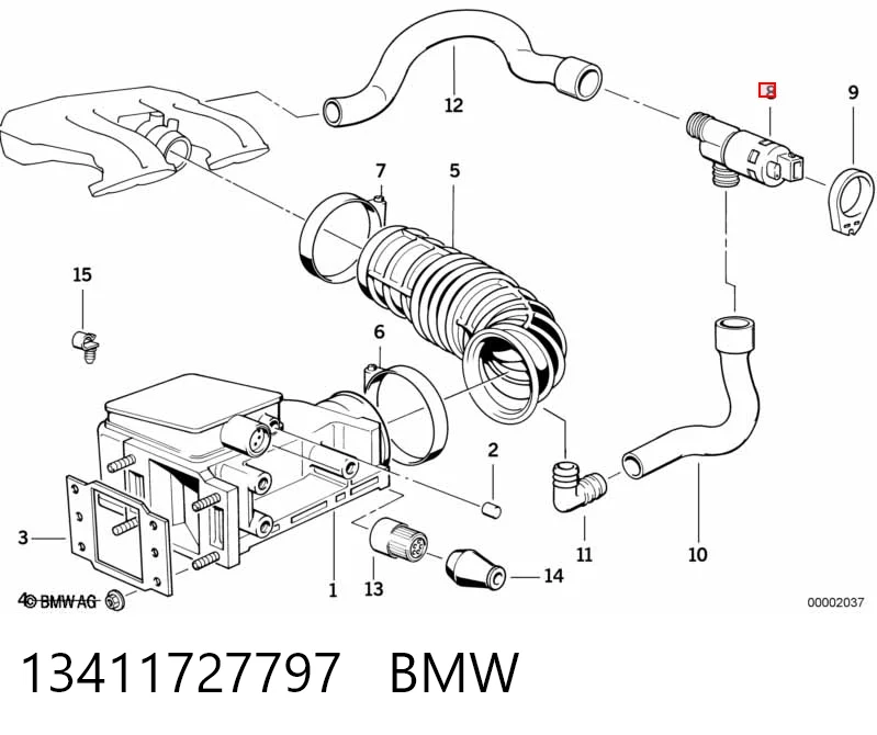 13411727797 BMW Regulador de ralentí