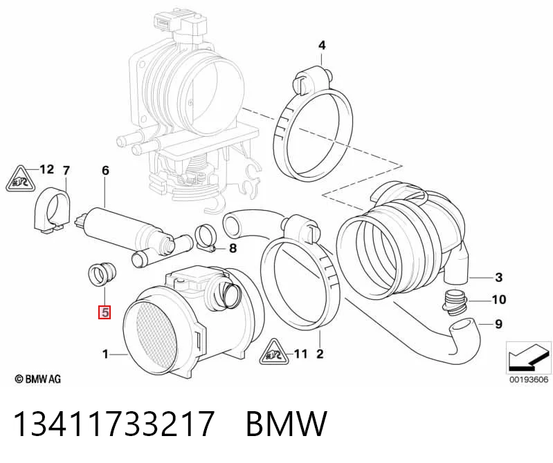 13411733217 BMW Junta de válvula de ventilación del cárter