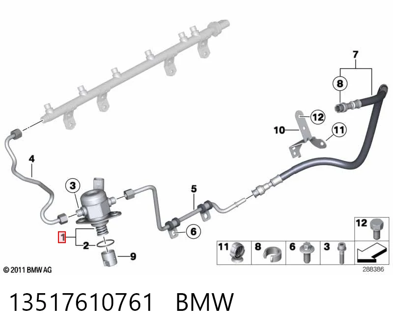 13517610761 BMW Bomba de inyección