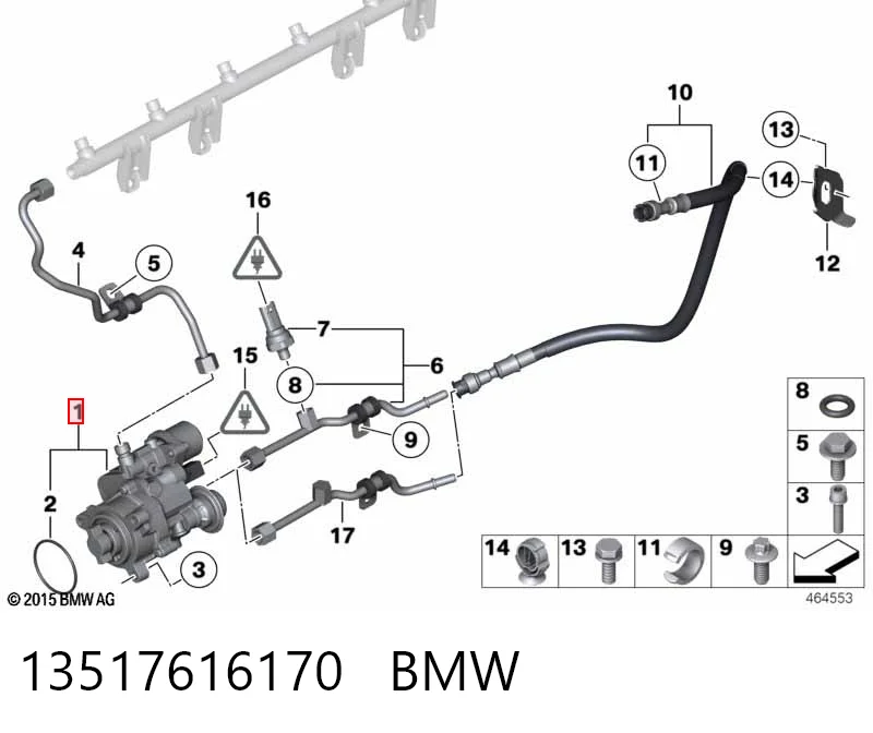 13517616170 BMW Bomba de inyección