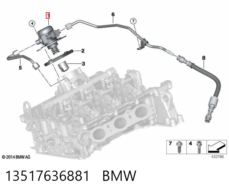 13517636881 BMW Bomba de inyección