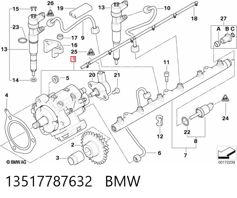 13517787632 BMW Bomba de inyección