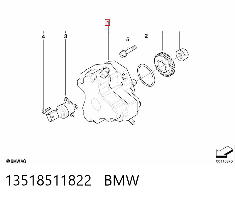 Bomba de alta presión BMW 1 