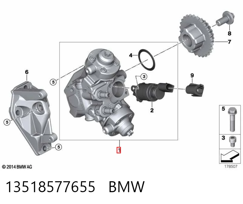 13518577655 BMW Bomba de inyección