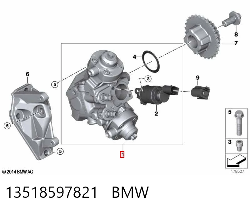 13518597821 BMW Bomba de inyección
