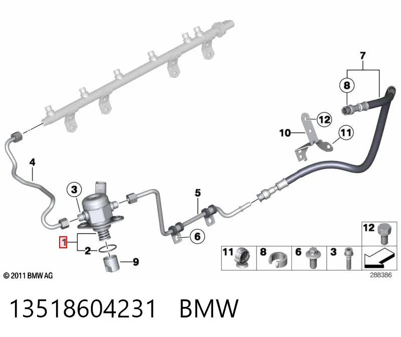 13518604231 BMW Bomba de inyección