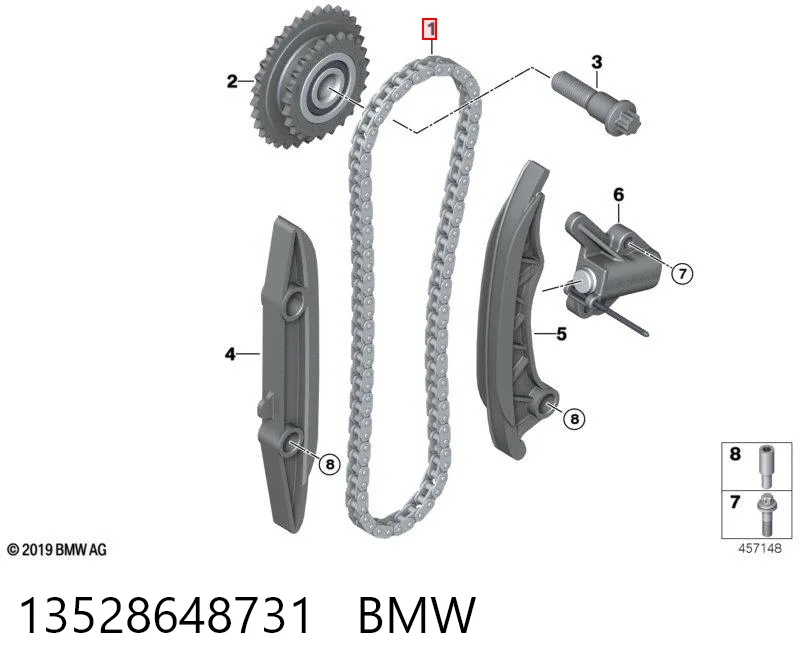  Cadena de distribución BMW 5 