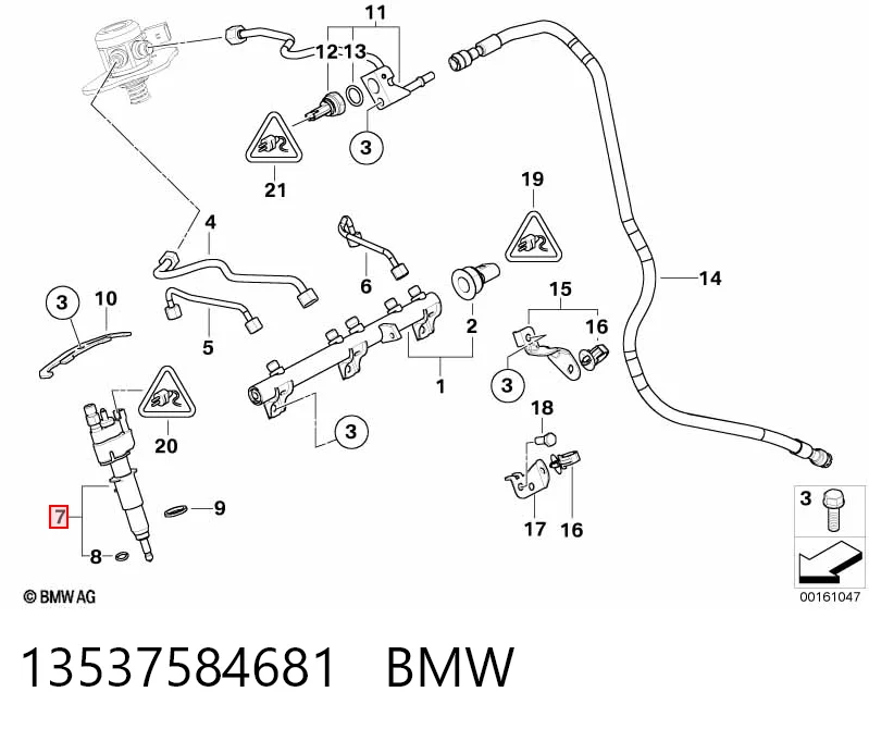 13537584681 BMW Inyector de combustible