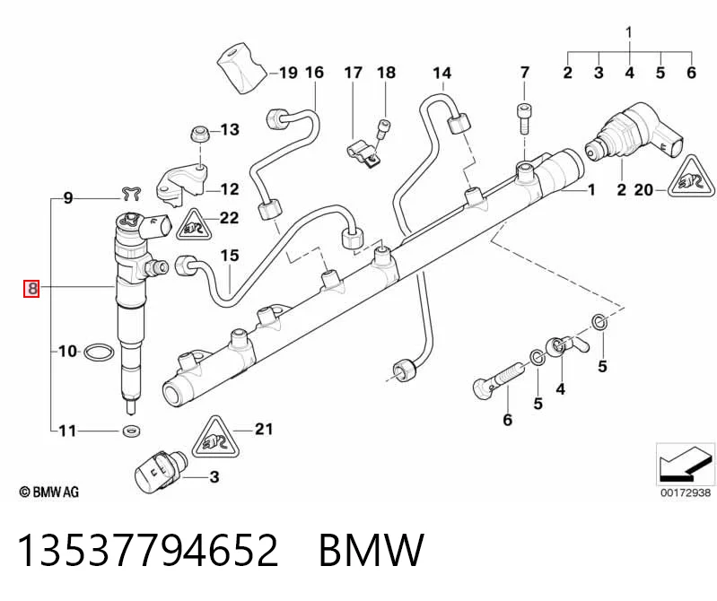 13537794652 BMW Inyector de combustible