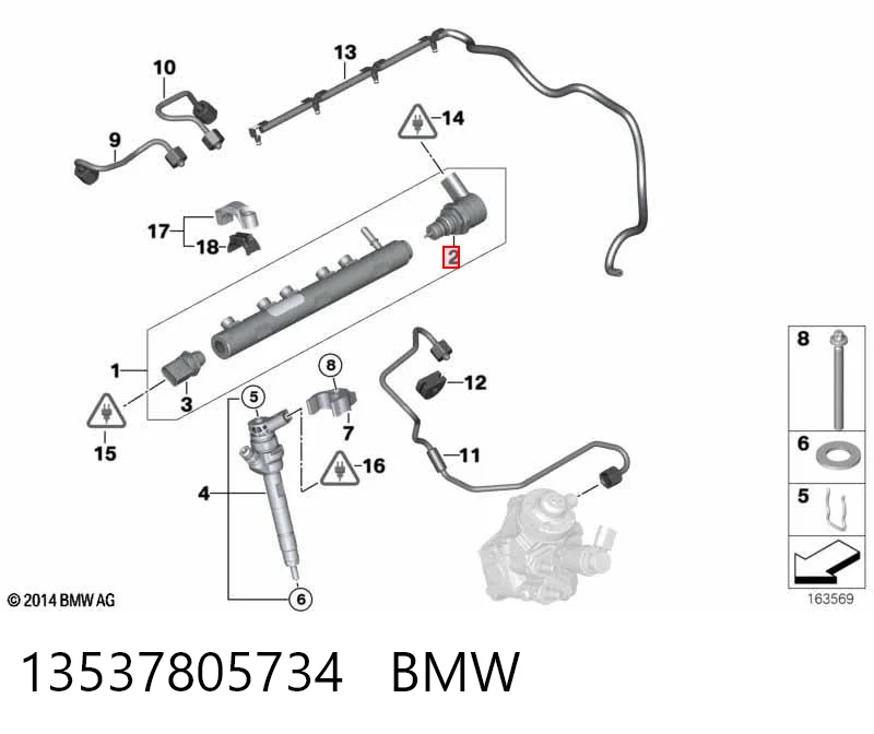 13537805734 BMW Válvula reguladora de presión