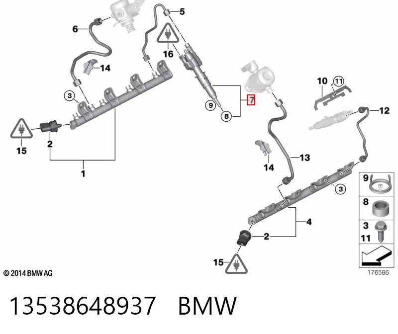 13538648937 BMW Inyector de combustible