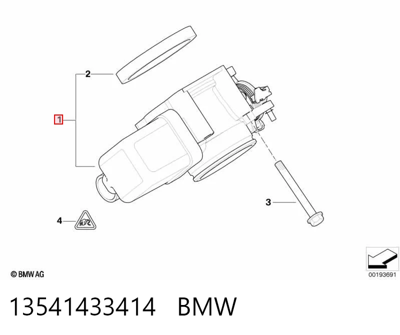 13541433414 BMW Mariposa de admisión