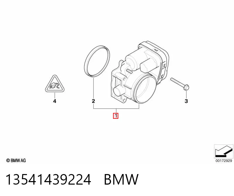 13541439224 BMW Mariposa de admisión
