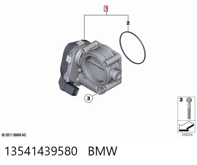 13541439580 BMW Mariposa de admisión