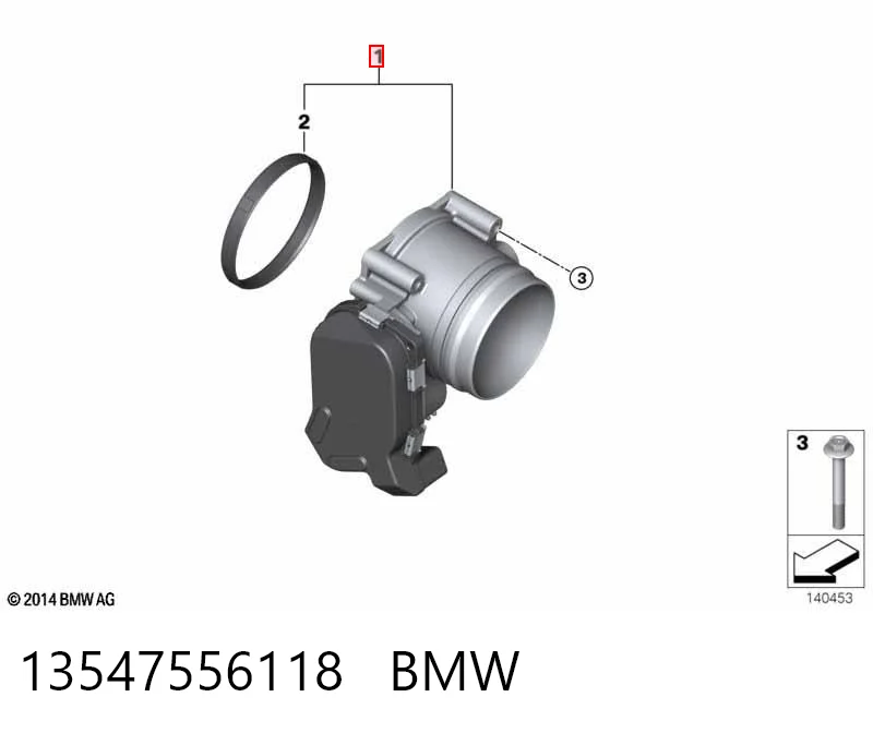 13547556118 BMW Mariposa de admisión