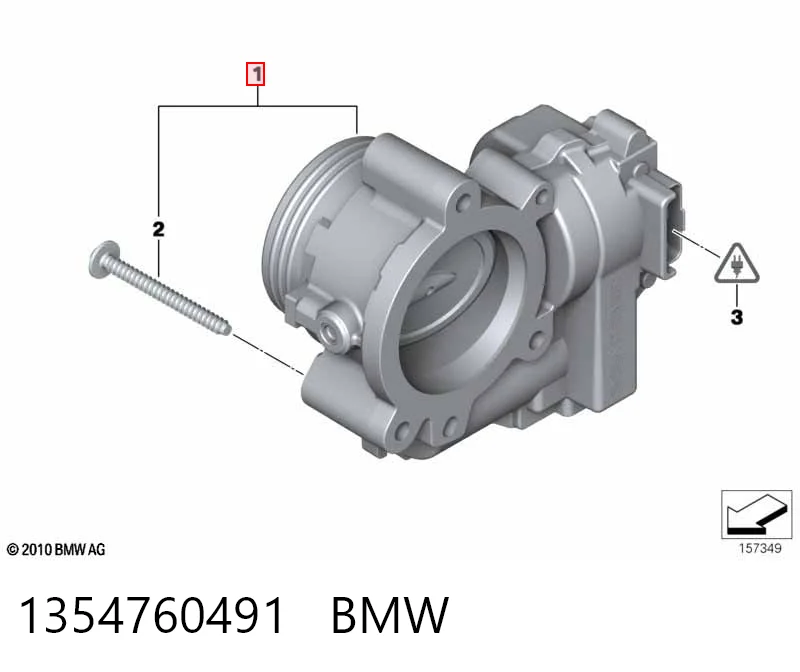1354760491 BMW Mariposa de admisión