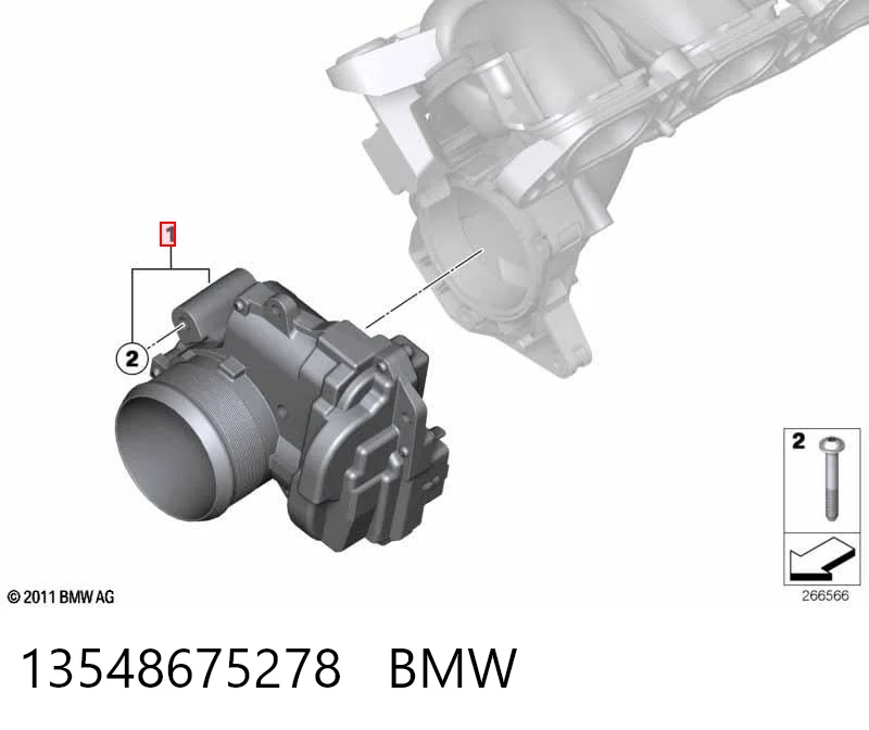 13548675278 BMW Mariposa de admisión