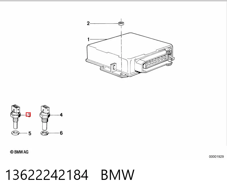13622242184 BMW Sensor temperatura refrigerante