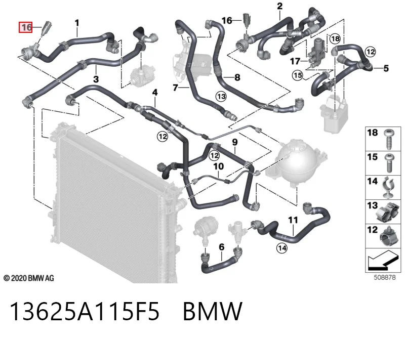 Comprar Sensor de temperatura del líquido refrigerante BMW 3  G20, G80, G28 a bajo precio