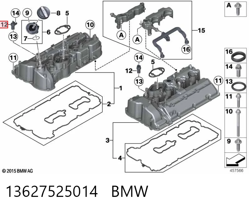 13627525014 BMW Sensor posición arbol de levas