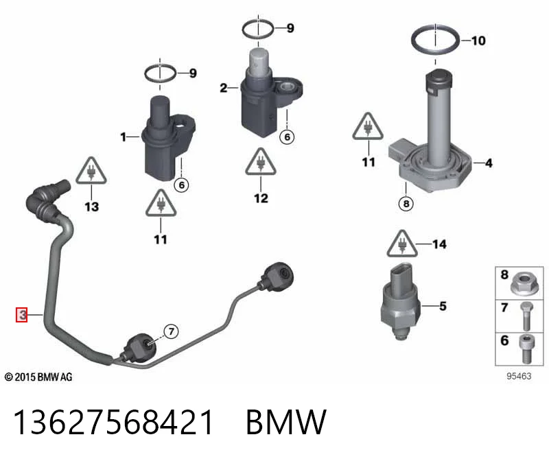 13627568421 BMW Sensor de detonación