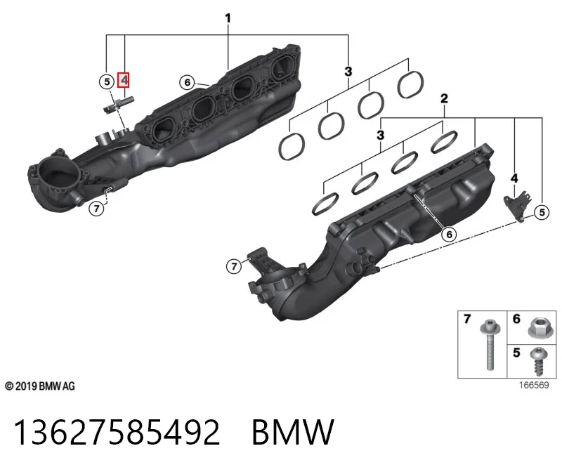13627585492 BMW Sensor De Presion Del Colector De Admision