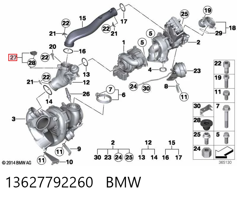 13627792260 BMW Sensor De Presion Del Colector De Admision