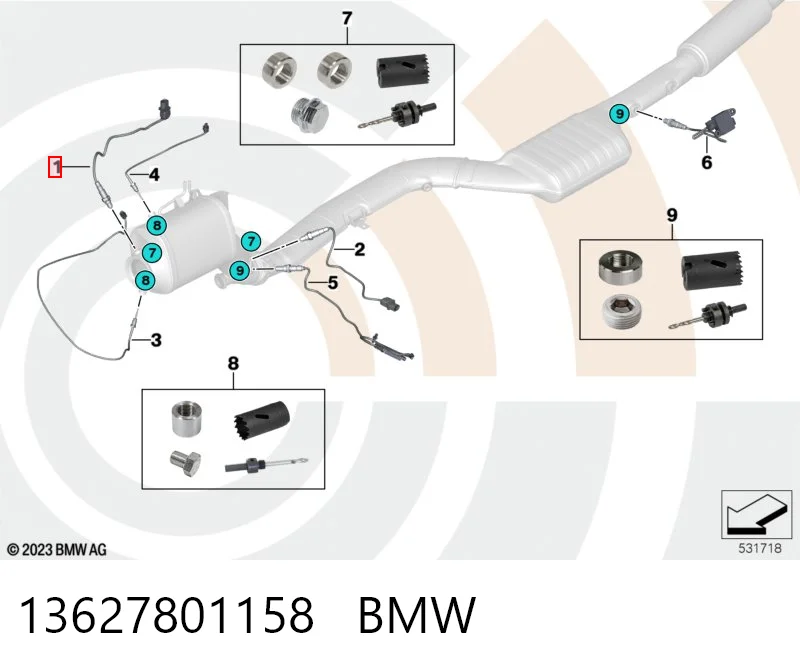 13627801158 BMW Sensor de oxígeno previo al catalizador