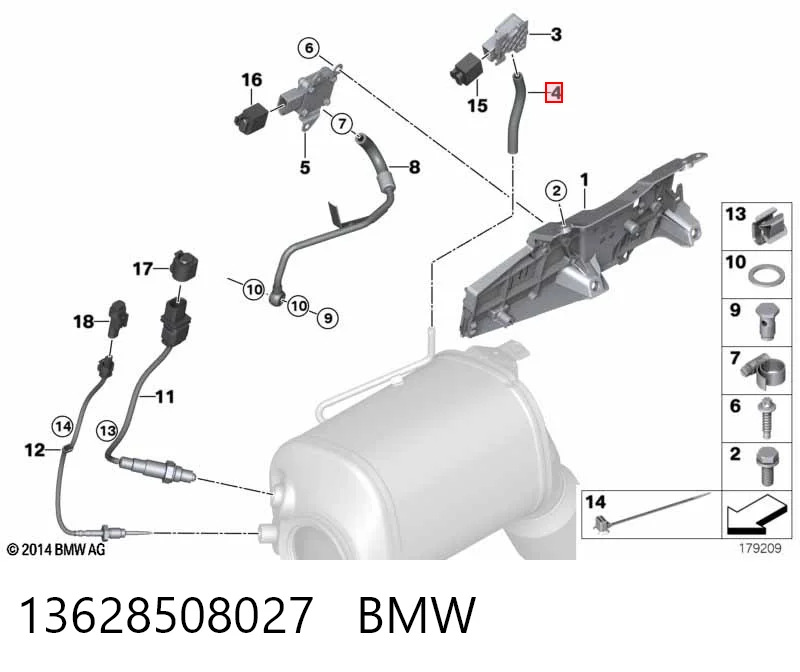 Bomba de agua 13628508027 BMW