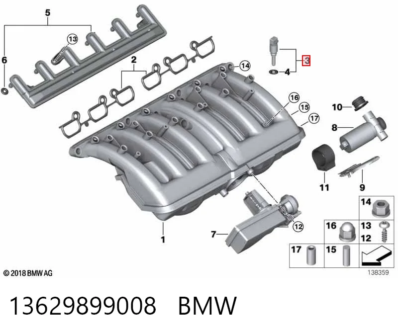 Sensor de temperatura de mezcla de aire 5  familiar (1997-2004) original desde 14,16 €