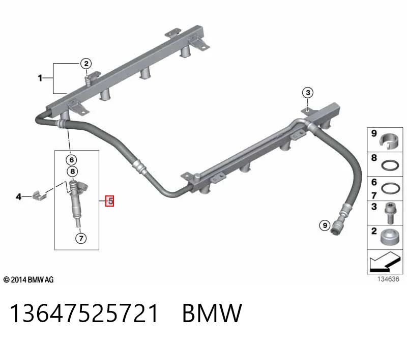 13647525721 BMW Inyector de combustible