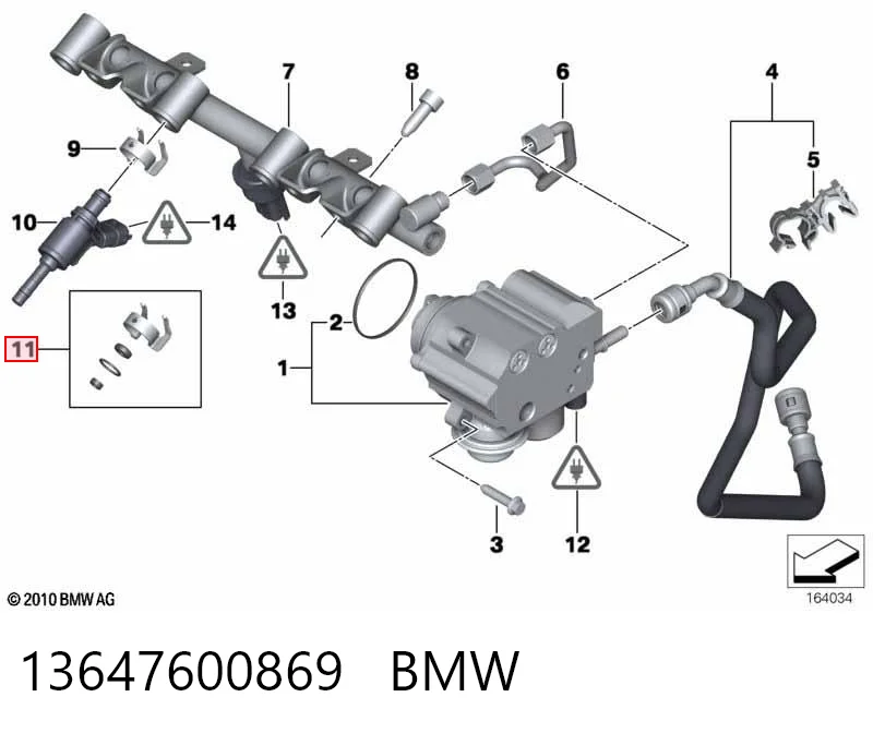 13647600869 BMW Kit de reparación del inyector