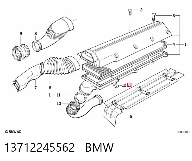 Comprar Caja del filtro de aire BMW 5  E34 a bajo precio