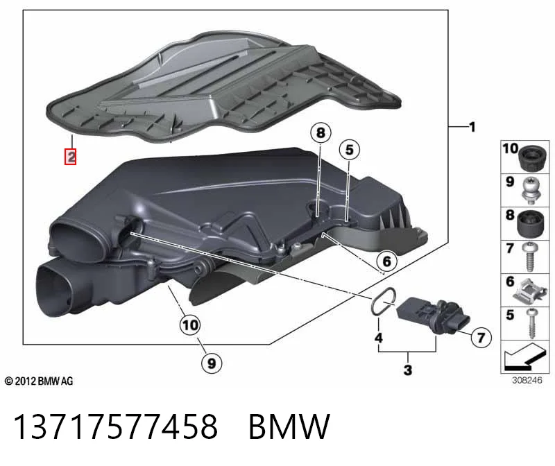Comprar Filtro de aire BMW X6  E72 a bajo precio