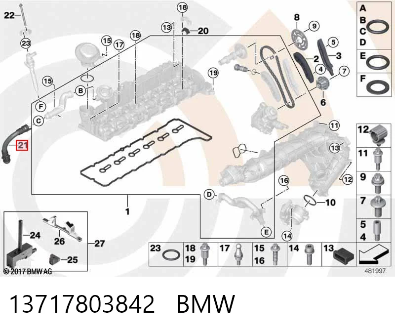 13717803842 BMW Decantador de aceite