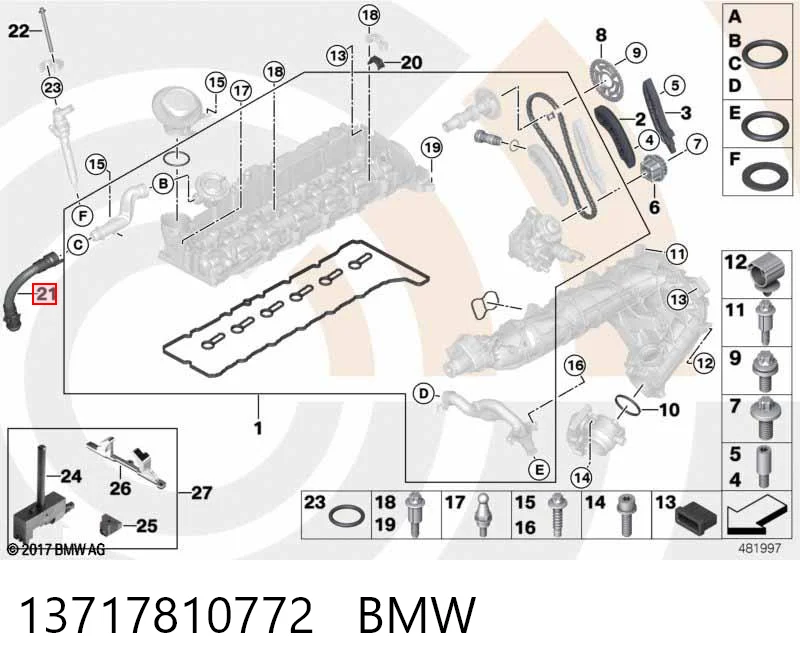 13717810772 BMW Decantador de aceite