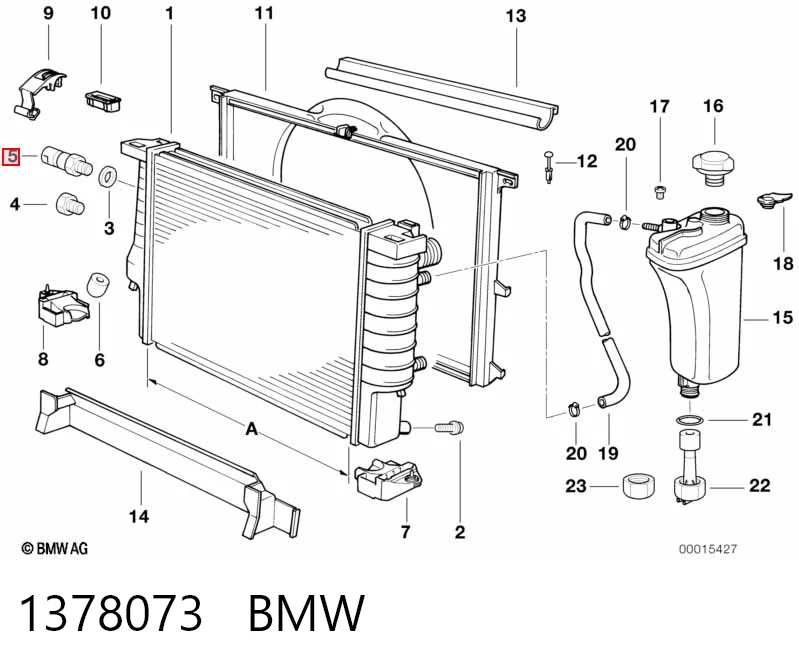 1378073 BMW Interruptor térmico